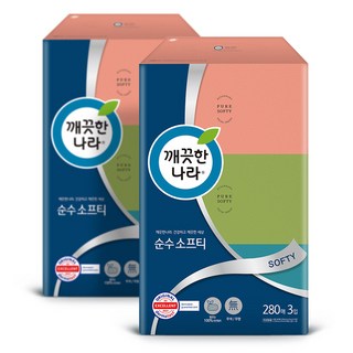 순수 소프티 미용티슈 280매 3입 2팩, 상세페이지 참조, 18개 각티슈280매 순수 소프티 미용티슈 280매 3입 2팩, 상세페이지 참조, 18개 각티슈280매