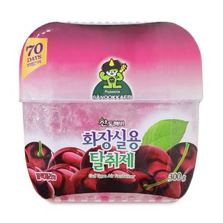 산도깨비 화장실용 탈취제 블랙체리향, 2개, 300g