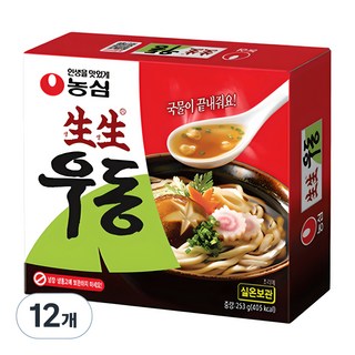 농심 생생우동 봉지 3개입