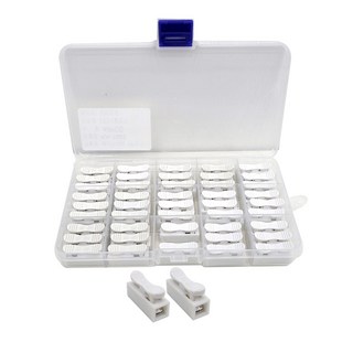 국산 조명용 원터치 전선 커넥터 전원 연결단자 1P 박스 45pcs, 1세트