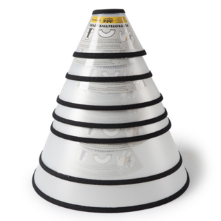 비바비즈 강아지 고양이 반투명 넥카라 목보호대 넥칼라 깔대기, 1개, 87g