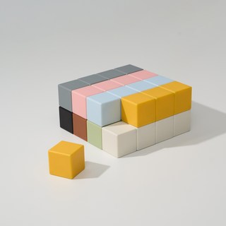 [아이브릭] 맥블럭 큐브 유아 교구 자석 블럭 + 알파벳 한글 숫자 스티커, A. BASIC, 1개