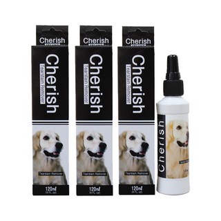 체리쉬 강아지 세정제 눈물 얼룩 지우개, 3개, 120ml