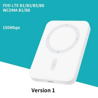 잠금 해제 무선 와이파이 휴대용 모뎀 미니 야외 핫스팟 포켓 Mifi SIM 카드 슬롯 리피터 모바일 라우터, 01 Version 1, 1개
