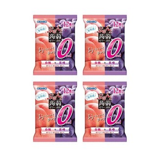 0칼로리 곤약젤리 백도/거봉 2가지 혼합맛 일본 오리히로 240g X 4봉지, 4개
