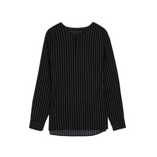 앤듀 남성 칼라리스 스트라이프 풀오버 셔츠