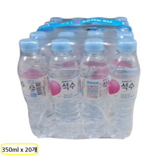 석수 먹는샘물 생수, 350ml, 20개