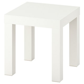이케아 라크 보조테이블 미니 쇼파 사각 테이블 35x 35x35cm, 화이트