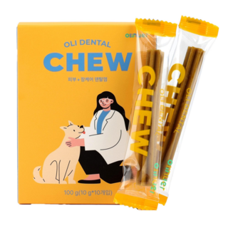 올리누어 강아지 유산균 피부 췌장 알러지 영양제, 10개, 100g, 노란색 - 피부 & 장 케어