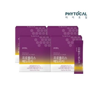 파이토컬 프로폴리스 배도라지스틱 10g x 15포 4세트 총60포, 파이토컬 프로폴리스 배도라지스틱 10g x 15포 4세