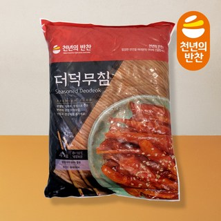 [한정판] 오독오독 매콤달콤 더덕무침 4kg 천년의반찬, 1개