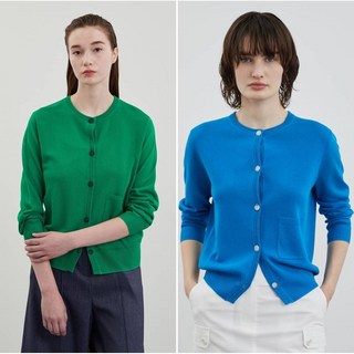 올리비아로렌 여성용 메탈배색 니트 가디건 VOBBC4M4141