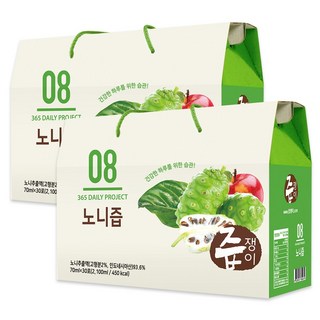 즙쟁이 노니즙 2박스 60포, 2개, 2.1L
