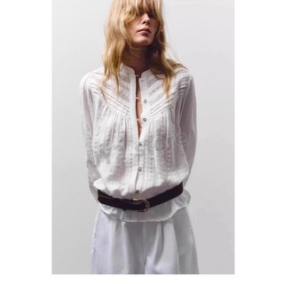 ZARA 자라 레이스 로맨틱 블라우스 8372/044 8372044