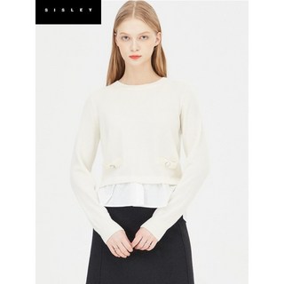 시슬리 울 배색 레이어드 니트 SAKP11411