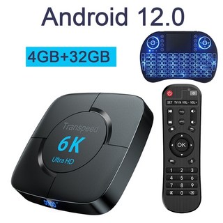 초소형PC 미니 일체형 Transpeed 안드로이드 TV 박스 보이스 미디어 초고속 탑 4GB 64G, CHINA_영국 플러그 | 4G 32G keyboard, 5.미국 플러그 - 4G 32G  keyboard