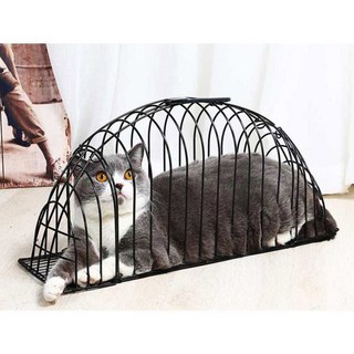 고양이 샤워 케이지 고양이목욕 업그레이드 XL 36kg 애견 내마모성 도어 폴딩 미니, 고양이 새장 실버, S-4근 이내 적합, 1개