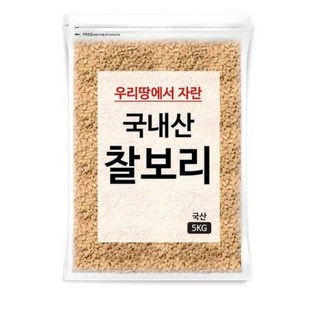 국내산 찰보리, 5kg, 1개