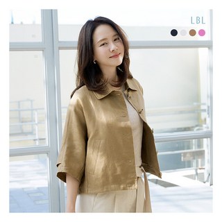 [LBL] (런칭가 69 900원)(25SS) 프렌치린넨100 브리즈 케이프 자켓