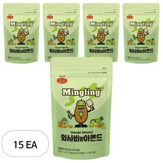 머거본 와사비향 아몬드, 200g, 15개