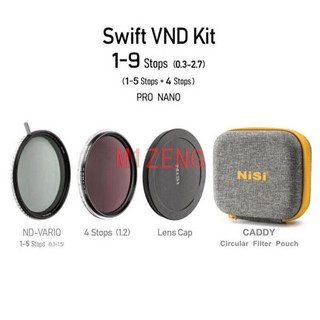 트루 컬러 가변 스위프트 VND 키트 1-9 스톱 nd16 렌즈 캡 캐디 파우치 67 72 77 82 95 카메라 필터, Swift VND Kit_67MM, 05 67MM