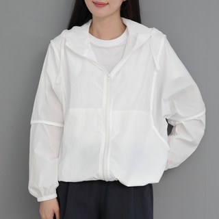 드로우윈드 여성 얇은 바람막이 봄 여름 잠바 데일리룩 자외선차단 자켓
