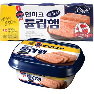 튤립푸드 클래식 햄 통조림 200g 3개 상품 이미지