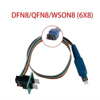 EEPROM 93CXX 25CXX 24CXX 용 프로브 라인 USB 프로그래머 TL866 RT809F RT809H CH341A QFN8 SOP8 MSOP8 TSSOP8 150/20, [05] 1pc 6x8mm, 1개