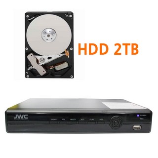 JWC CCTV 녹화기 DVR 4채널 카메라 저장장치