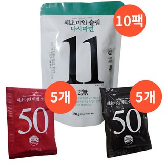 완도산] 해초미인 슬림 다시마면 저칼로리 간편식 해초 국수(면10+비빔소스5+메밀소바소스5), 1개