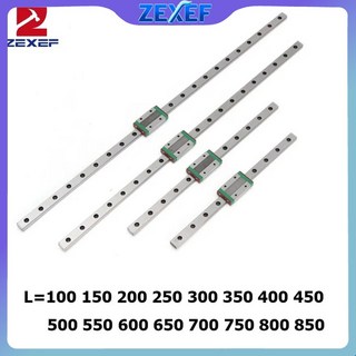 LM가이드 새로운 500MM 300 선형 150 프린터 3D 9MM 200 100 450 MGN9H 250 350 레일 CNC 가이드 400 MGN9 블록, MGN12H150, 1개