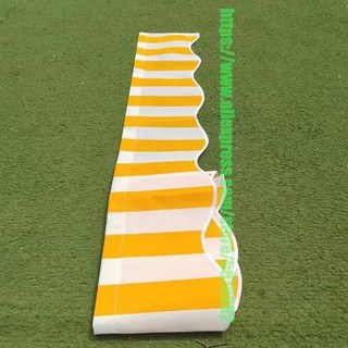 어닝 캐노피 용품 개폐식 파티오 천막 교체 패브릭 창문 웨이브 밸런스 내구성 차양 천 방수 그레이 베이지 스트립, 41) Number 6 - W146cm x L19cm