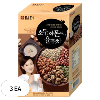 담터 호두 아몬드 율무차, 18g, 50개입, 3개