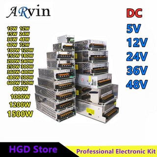 60W 장치 100 스위칭 600W 소스 어댑터 36V 변압기 조명 48V LED 240V 스트립 24V 12V 공급 AC 전원 360W 5V SMPS, 100120V or 200240V, 15W, 1개