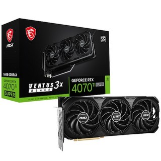 MSI 지포스 RTX 4070 Ti SUPER 벤투스 3X 블랙 OC D6X 16GB, 1개