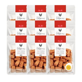 오븐에 구운 바우와우 단백질바 미니, 100g, 9개