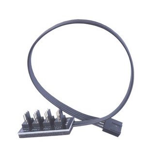 [티테크놀로지] [T-PWM-PCBM4F] 쿨러 PWM 4분배 팬허브 4P 케이블 34cm, 8개