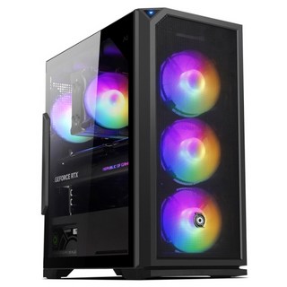 EDDY A1 RGB MESH 강화유리 미들타워