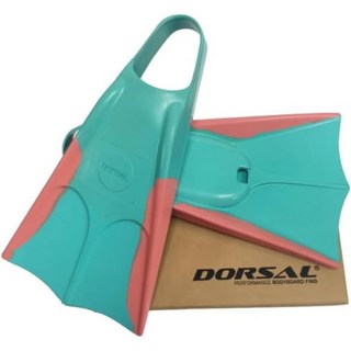 DORSAL 보디보드 보디서핑 플로팅 수영핀 플리퍼 수영 다이빙 서핑을 고무 680662, Pink/Green, X-Large - Mens US Size 12 - 13