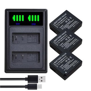 DMW BLG 0 0e BLE9 배터리 라이카 호환 BP DC 5 E TK D LUX Typ 09 Lux 7 LCD 충전기, 3 Battery Charger