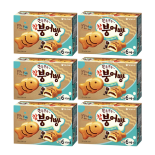 오리온 쫀득쫀득 참붕어빵 신제품, 174g, 6개