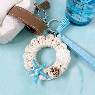 커플 우정 조개파츠 매듭 시원한 여름 튜브 키링