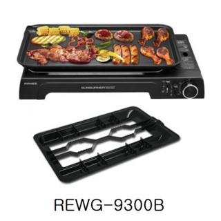 라니 가스 와이드그릴 보급형 REWG-9300B 휴대용 캠핑 대형그릴 야외그릴 불판, 1세트