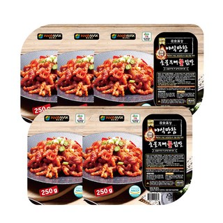 야식만참 뼈없는 숯불 무뼈 불닭발, 5개, 250g