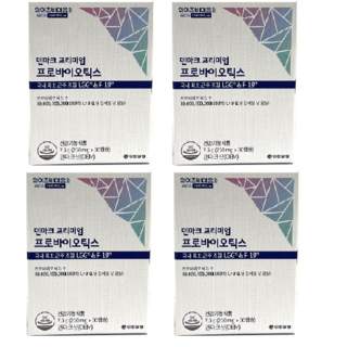 유한양행 덴마크 프리미엄 프로바이오틱스 크리스찬 한센, 4개, 30정