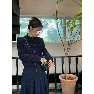 이부진 투피스 가을 원피스 셋업 치마 롱스커트 정장세트 여성 하객룩 스커트 정장 빅사이즈 오피스룩 투피스 트위드 자켓