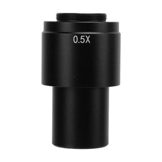 GTBL 현미경 접안 렌즈 C 마운트 카메라 어댑터 산업용 28mm, Black 0.5X