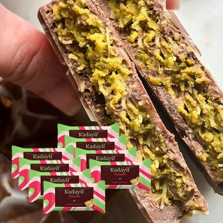 코스트코 두바이초콜릿 돌리 카다이프 피스타치오 초콜릿 80G, 4개