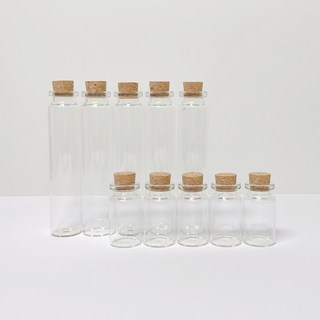 코르크 유리병 강아지털 고양이털 고양이수염 발톱 보관 추모소품, 3개