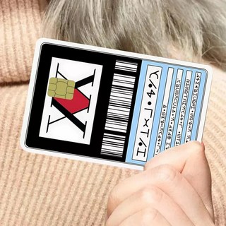 헌터헌터 헌터 라이센스 자격증 카드 스티커 교통 체크 티머니 신용 버스 키르아 조르딕 굿즈, 9